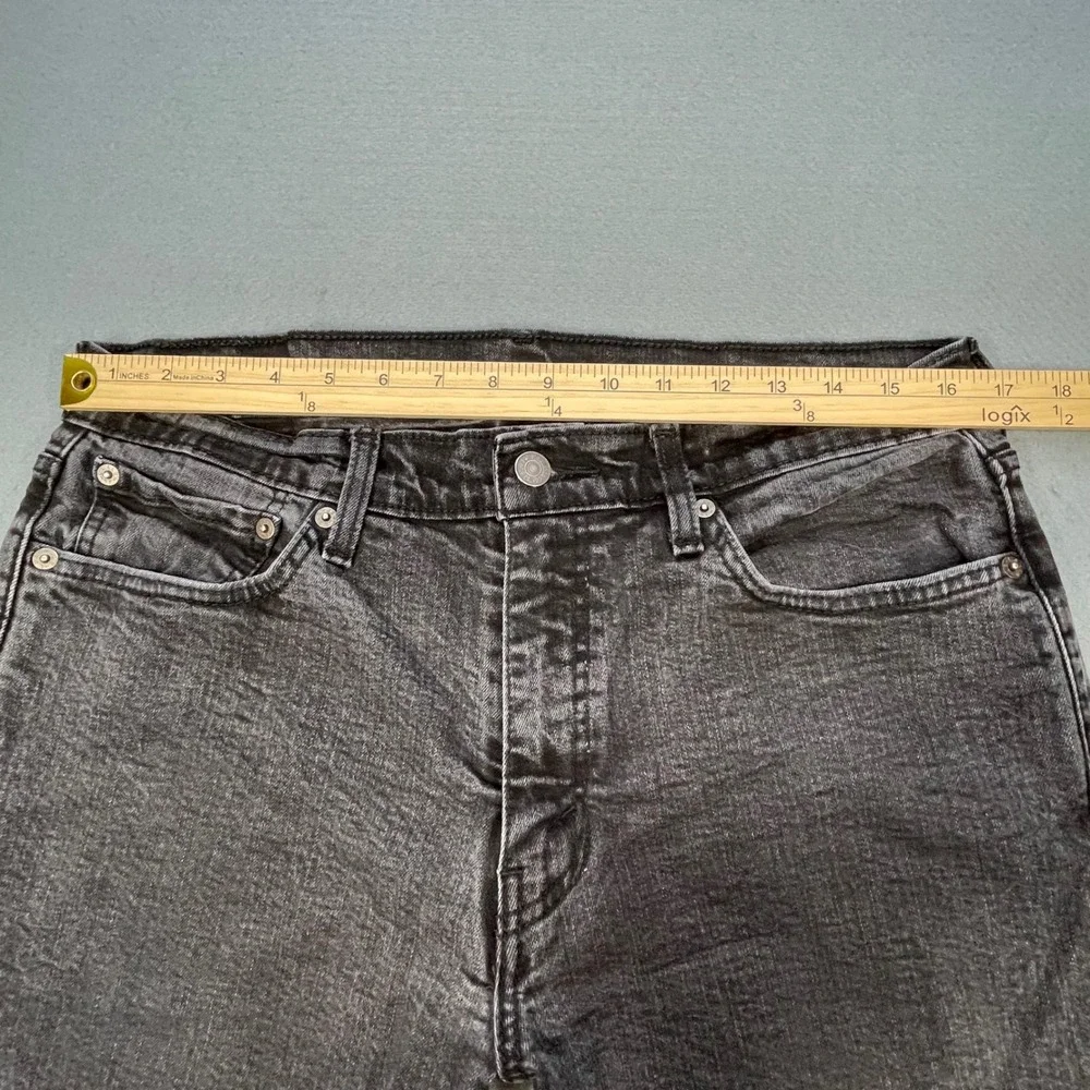 Levi's Black 541 Athletic Taper Stretch Denim Jeans Mens 34x32
